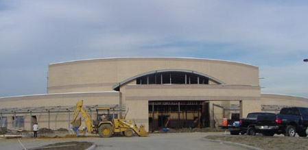 New Church Home of Grace Church International during construction, located in Carrollton, Texas: Pastor Don Clowers, Senior Pastor